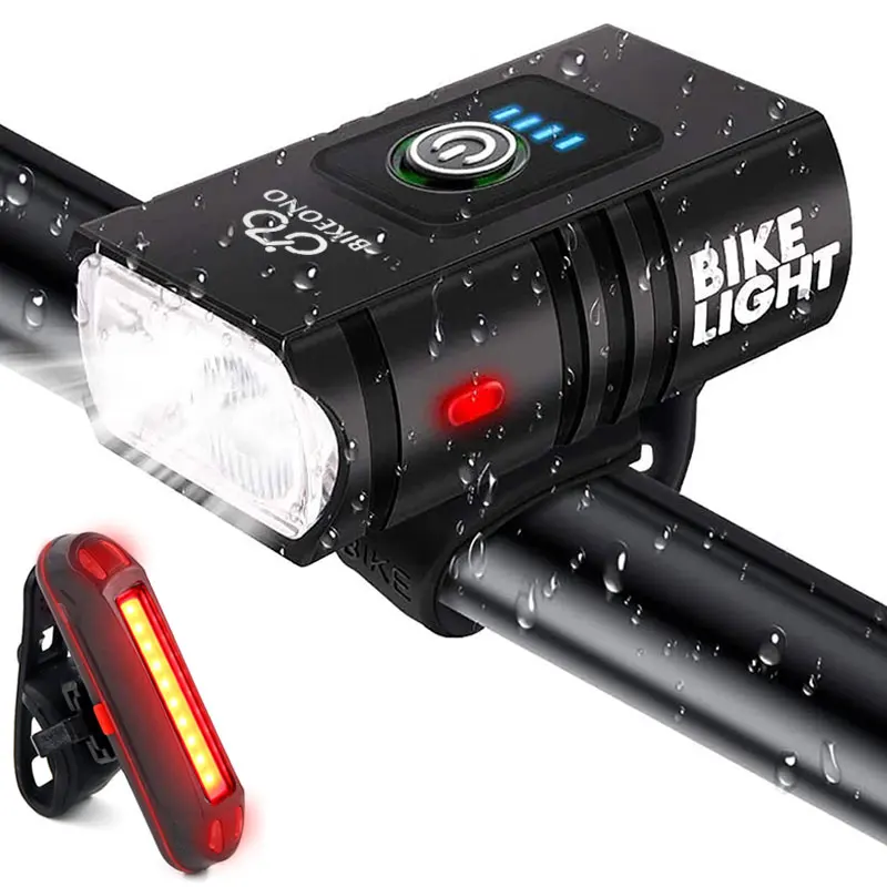 Fahrrad Licht USB Aufladbare MTB Front Lampe Scheinwerfer Taschenlampe Fahrrad Beleuchtung Taschenlampe LED