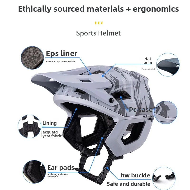 Zertifizierter Erwachsenen-Downhill-MTB-Halbhelm CE CPSC ASTM – Bild 5