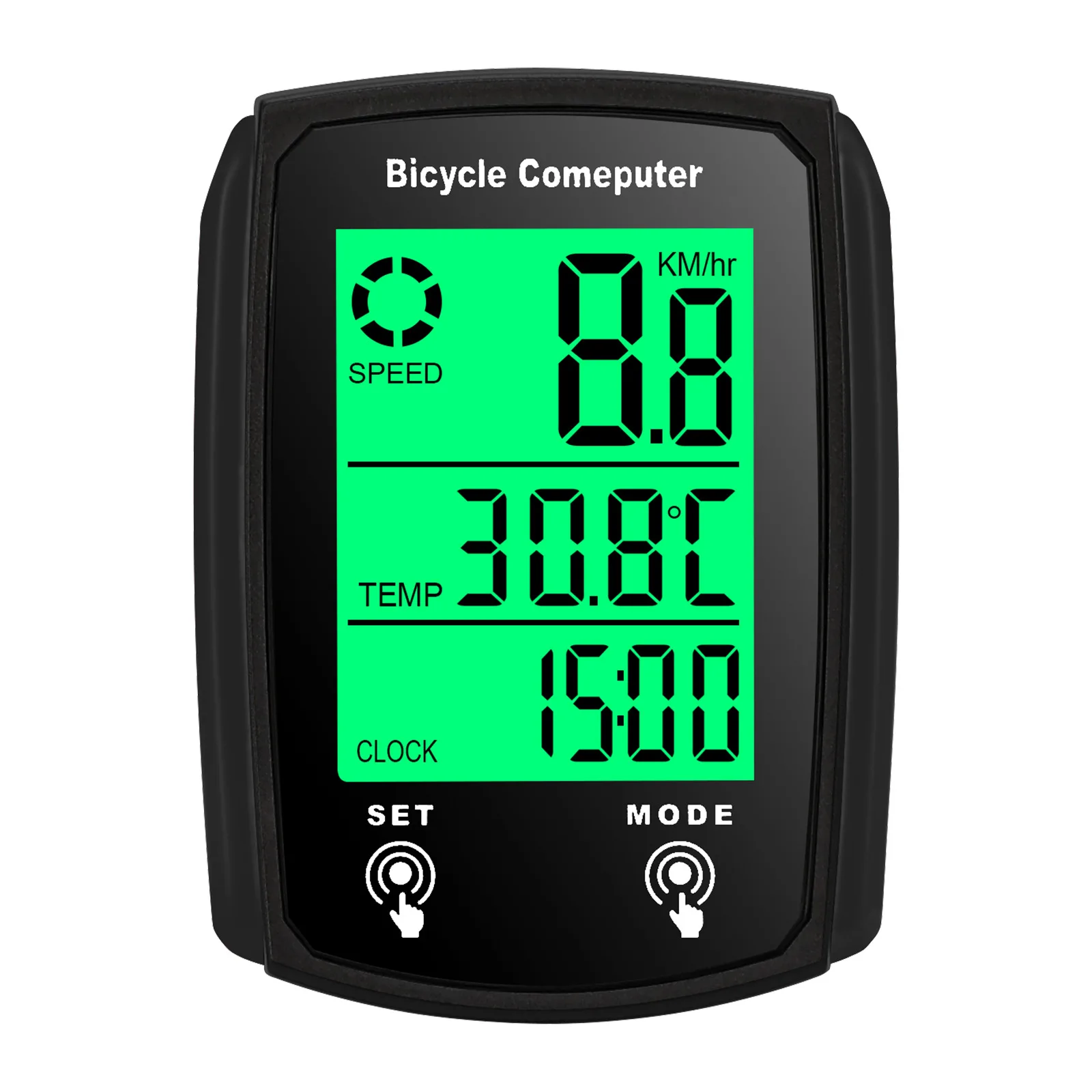 Fahrradcomputer LCD Digital Wired Radfahren Computer Tacho Fahrrad Geschwindigkeit Kilometerzähler