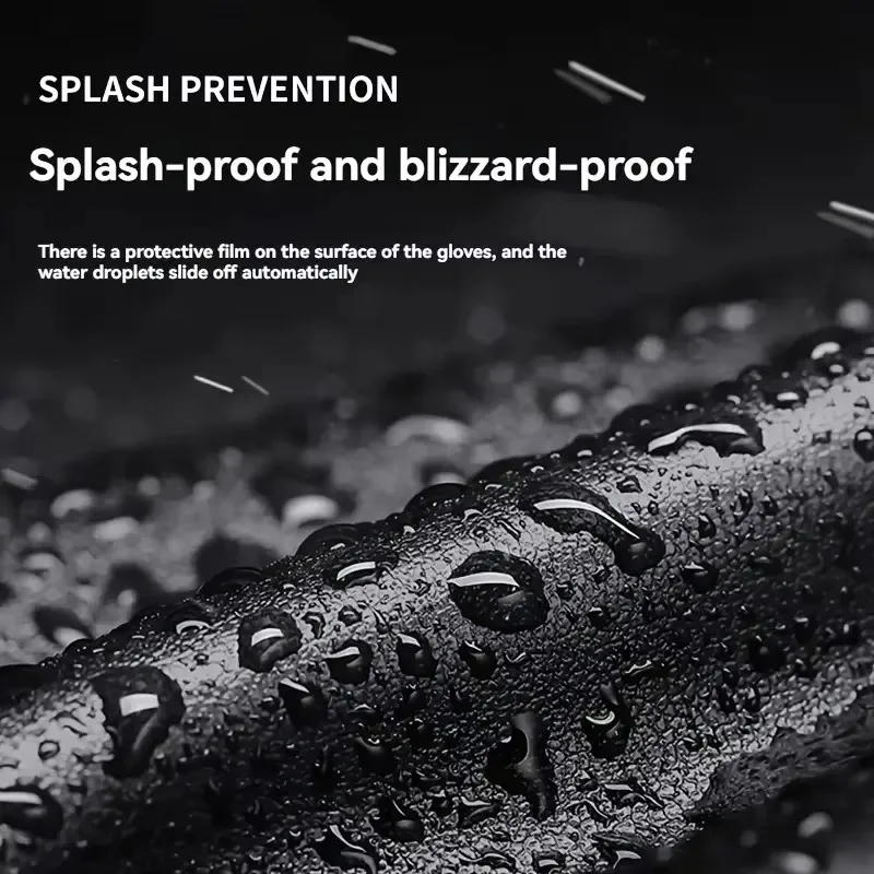 Winter-Fahrradhandschuhe für Herren, wasserdicht, Touchscreen – Bild 6