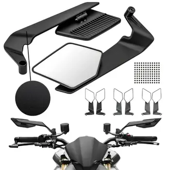 1 Paar Motorrad-Rückspiegel, universelle Scooter-Lenkerendenspiegel, Zubehör für modifizierte unsichtbare