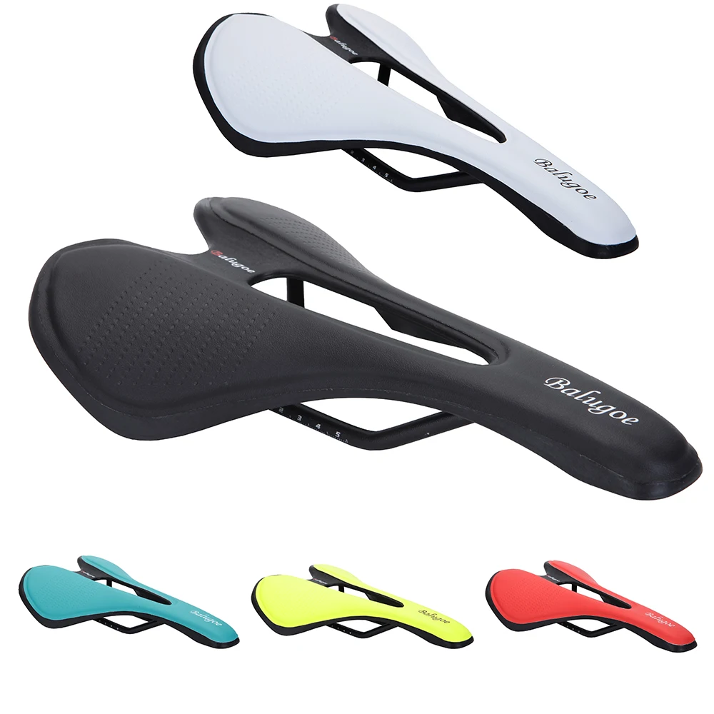 Fahrradsattel MTB Mountain Road Bike Sitz PU Leder Gel gefüllt Fahrradkissen Bequemer stoßfester Fahrradsattel