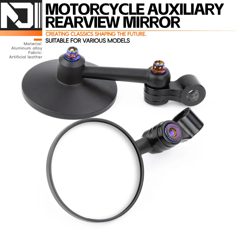 7/8" Universal Motorrad Rückspiegel Roller Motocross Rückspiegel 360 – Image 6