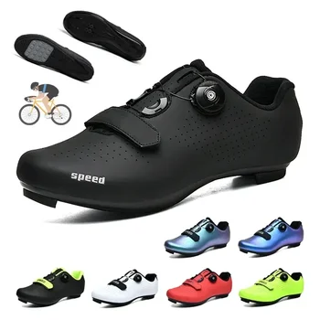 Rennrad-Schuhe für Herren, Fahrrad-Sneaker, MTB-Clips, Rennrad-Schuhe, Flache Sport-Rennschuhe für Damen