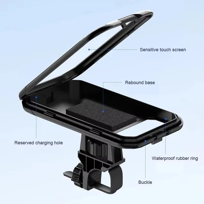 Diebstahlsicherer, wasserdichter Motorrad-Telefonhalter – Bild 5