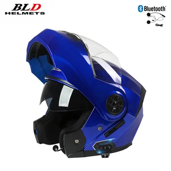 DOT ECE YuanTao Unisex Modularer Flip Up Motorradhelm Integralhelm Rennhelm Casco Moto Dual Visiere Helm