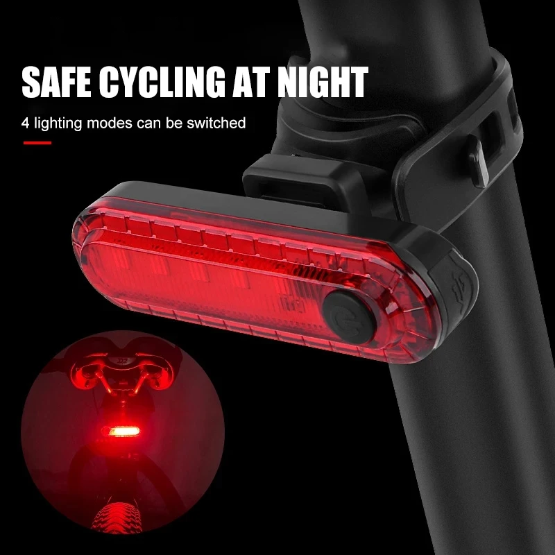 MTB Rennrad Vorne Hinten Licht Set USB Lade Fahrrad Scheinwerfer – Bild 4