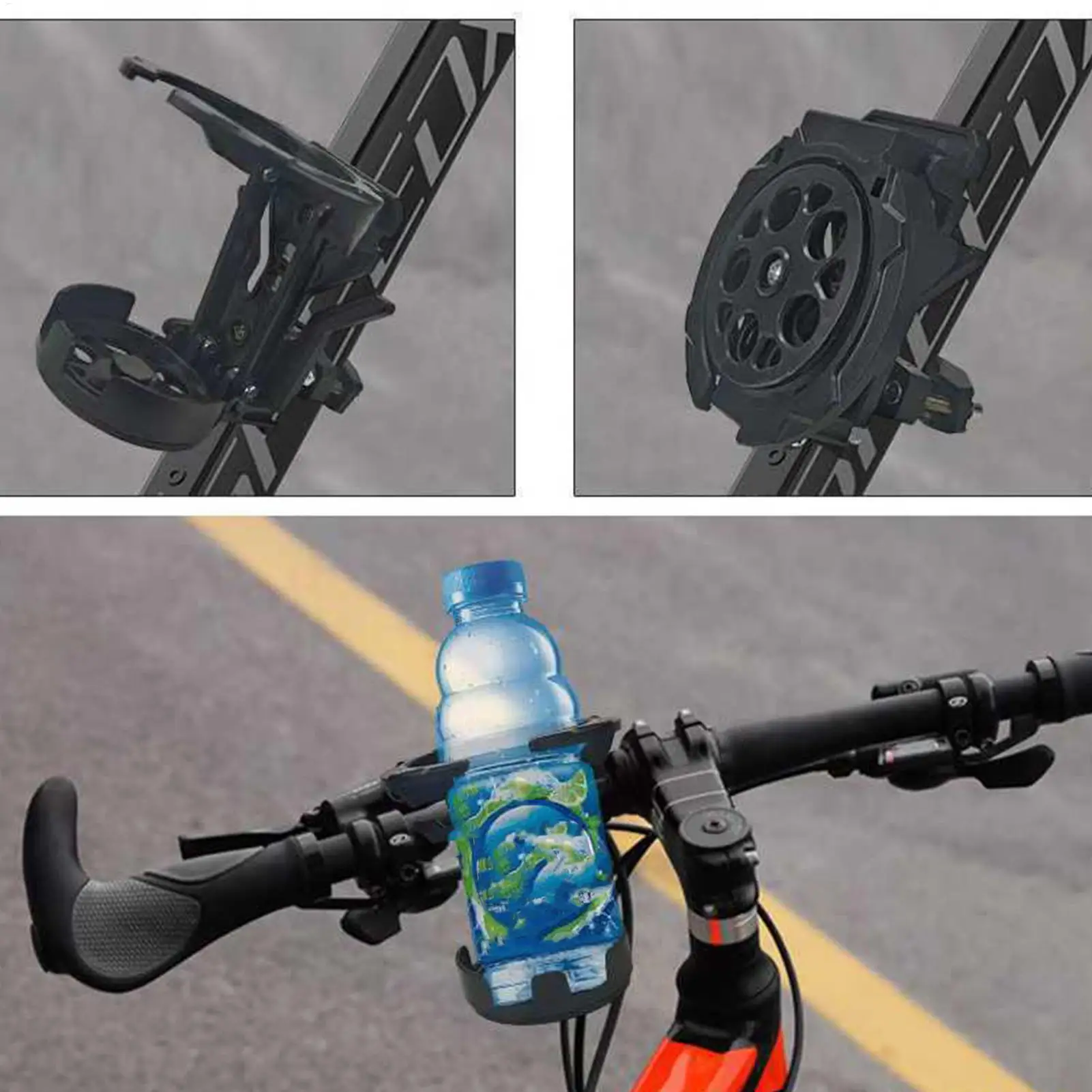 Faltbarer, verstellbarer, universeller Fahrrad-Flaschenhalter – Image 3