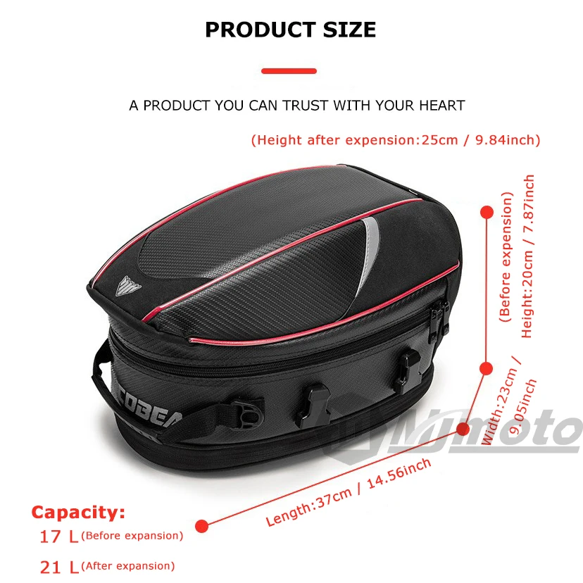 Motorrad-Rücksitztasche, wasserdicht, große Kapazität – Bild 6