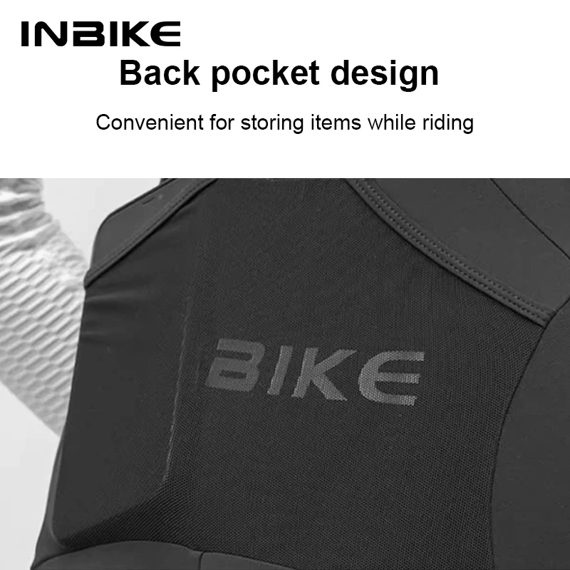 INBIKE Herren Radfahren Trägerhose Fleece Gepolstert Winter Thermasl – Image 4