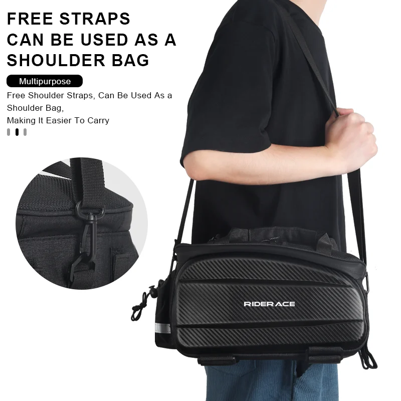 RIDERACE Fahrradträger Tasche MTB Fahrrad Rücksitzträger Tasche – Image 3