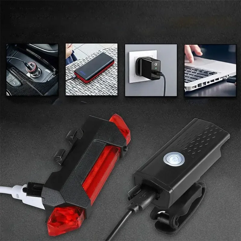 Fahrrad Lichter Set LED Vorne und Hinten Lichter USB Aufladbare – Bild 6