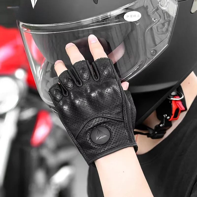 Motorrad-Fingerlose Handschuhe Winter Sommer Motocross – Bild 3