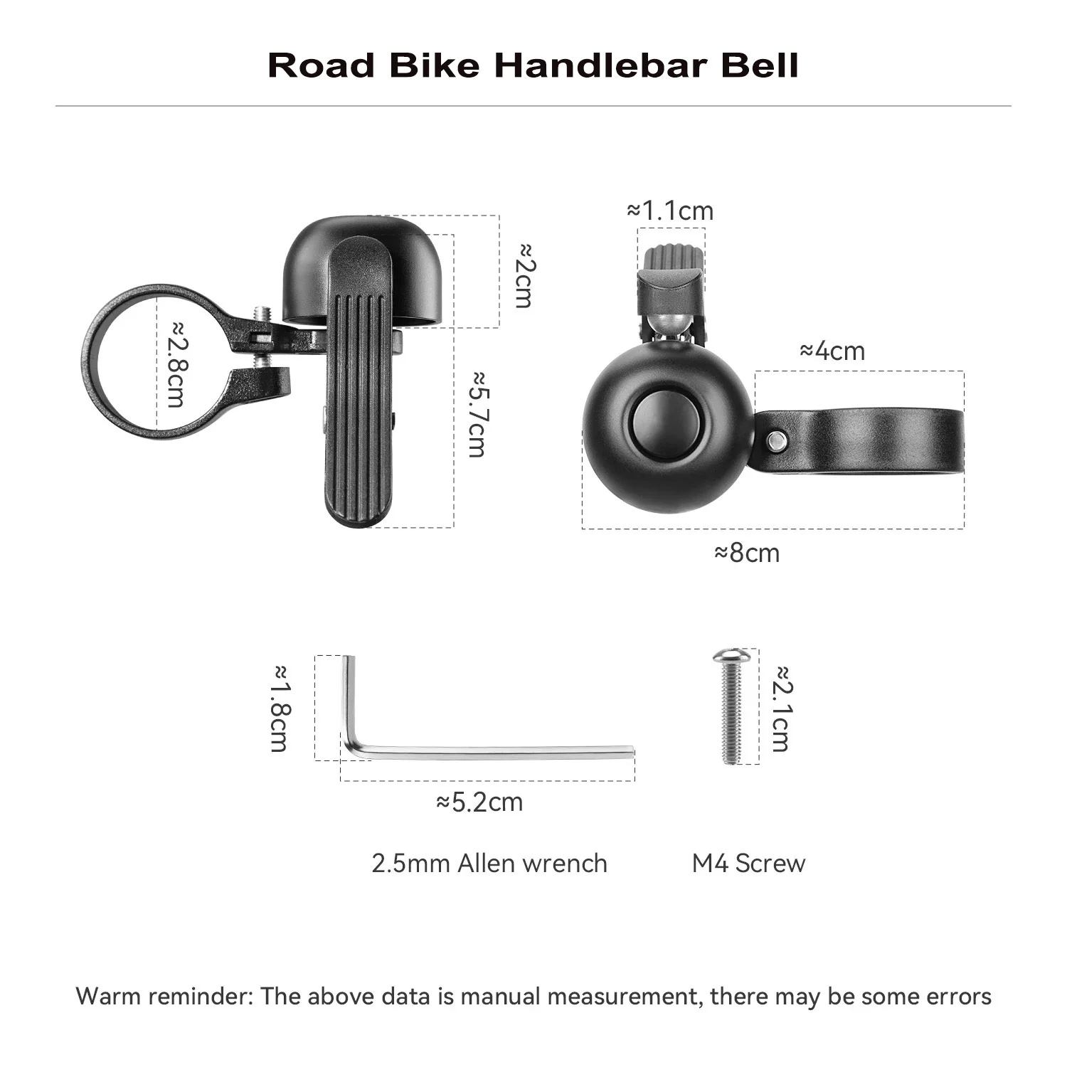 ROCKBROS Fahrradklingel-Hupe für Rennrad, Lenker, Radfahren – Image 4