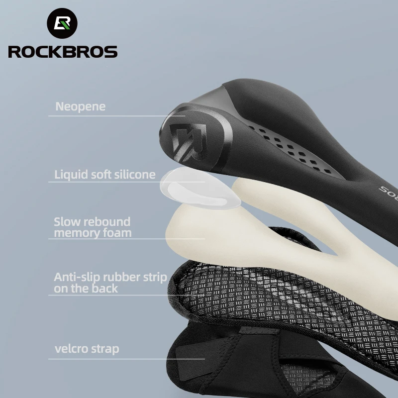 ROCKBROS Fahrradsattelbezug, flüssiges Silikongel, atmungsaktiver – Image 4