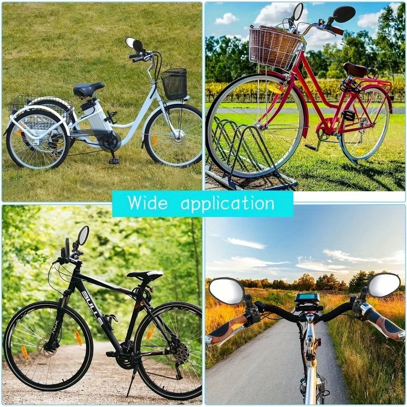 Fahrradspiegel, konvexe ovale Rückspiegel aus Acryl für Cycling360 ° – Bild 5