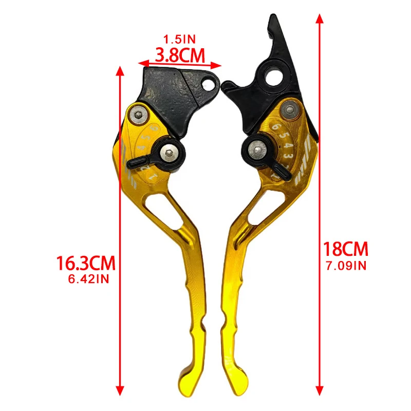 Motorrad Bremshebel Hohe Festigkeit Aluminium Legierung Horn Brems – Bild 6