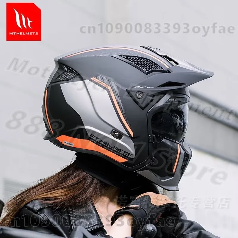 MT Offroad-Motorradhelm, Vollgesichts-Helm, Verwandelbarer Halbhelm – Bild 5