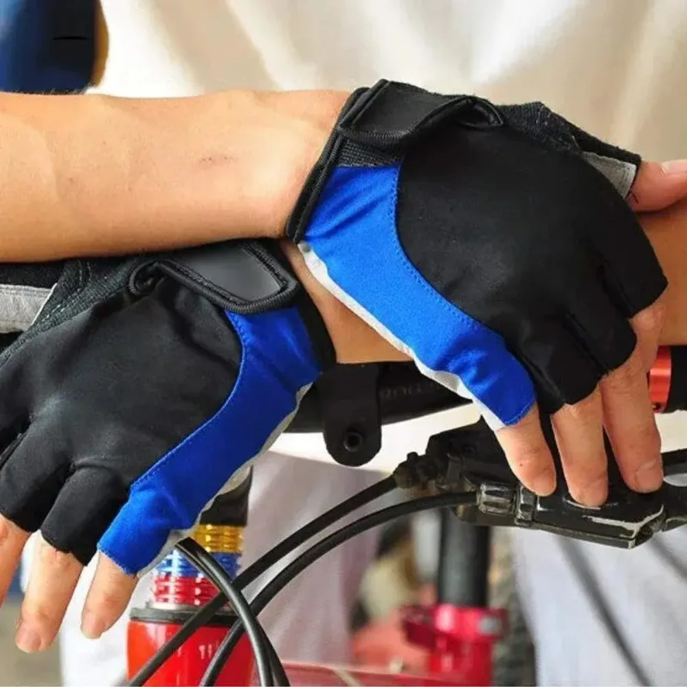 Halbfinger-Fahrradhandschuhe für Herren und Damen, rutschfest – Bild 5