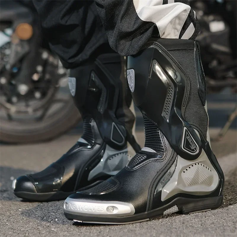Motorradstiefel Racing Off-Road-Schuhe Kreative rutschfeste – Immagine 6