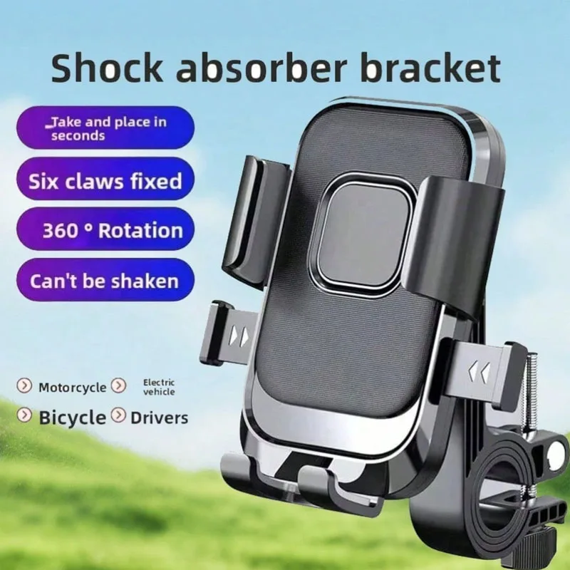 Drehbarer Fahrrad- und Motorrad-Handyhalter, Stabiler – Immagine 6