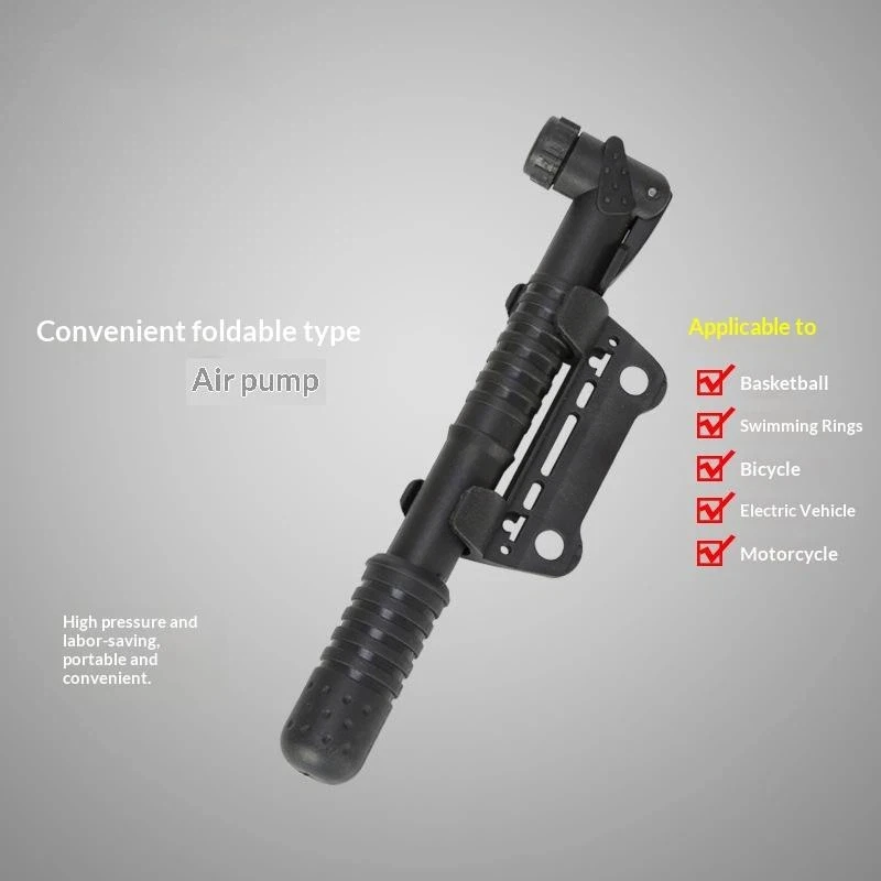 Tragbare Mini-Fahrradpumpe mit Halterung Handpumpe für Mountainbikes Fahrradreifen-Luftpumpe Fahrradteile 1