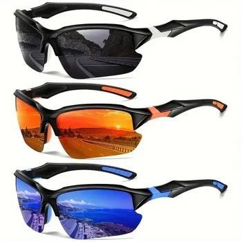 Fahrrad-Sonnenbrille für Herren Sport-Outdoor-Brille Hochauflösend Mehrfarbige Auswahl Komfortable