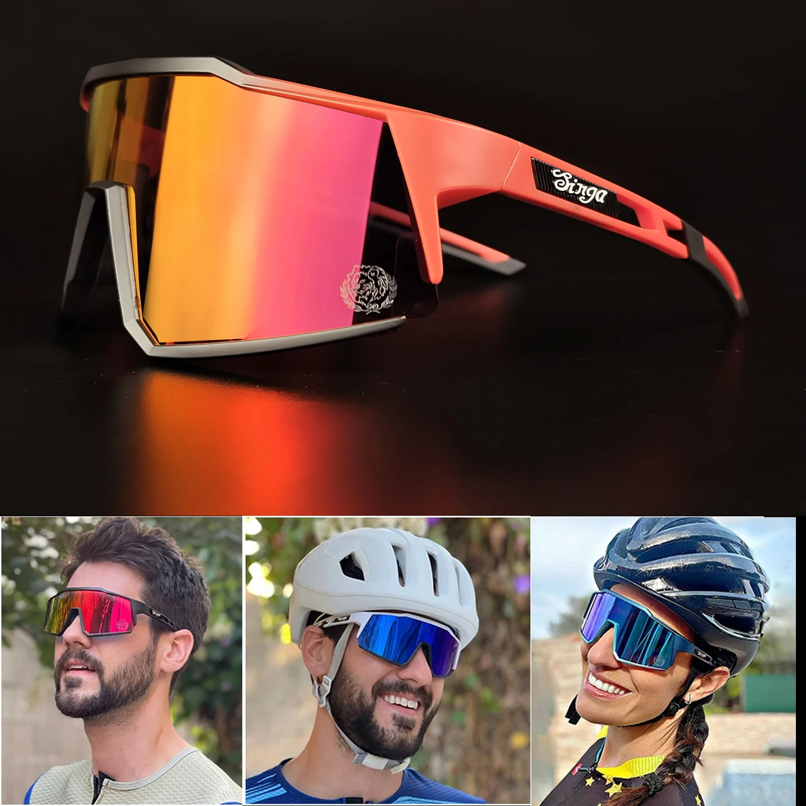 Radsport-Sonnenbrille Fahrrad-Eyewear Sport-Dunkelgläser – Image 5