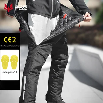 Winter-Motorradhose, Herren-Motorrad-Schnellverschlusshose, integrierte CE-Protektoren, warme, wasserdichte