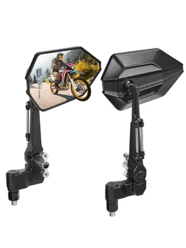 Motorrad-Lenkerspiegel M8 M10 Aluminium Universal Motorrad-Rückspiegel für Roller, ATV, Straßenmotorrad
