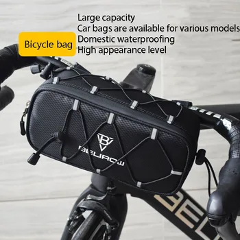 2,1/4,3 l Fahrrad-Lenkertasche, große Kapazität, Aufbewahrung vorne, Röhrentasche, Korbpaket, Fahrradzubehör
