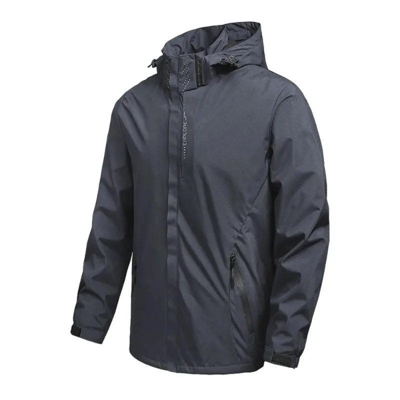 Wasserdichter Outdoor-Regenmantel für Herren, leichter Fahrradmantel – Image 3