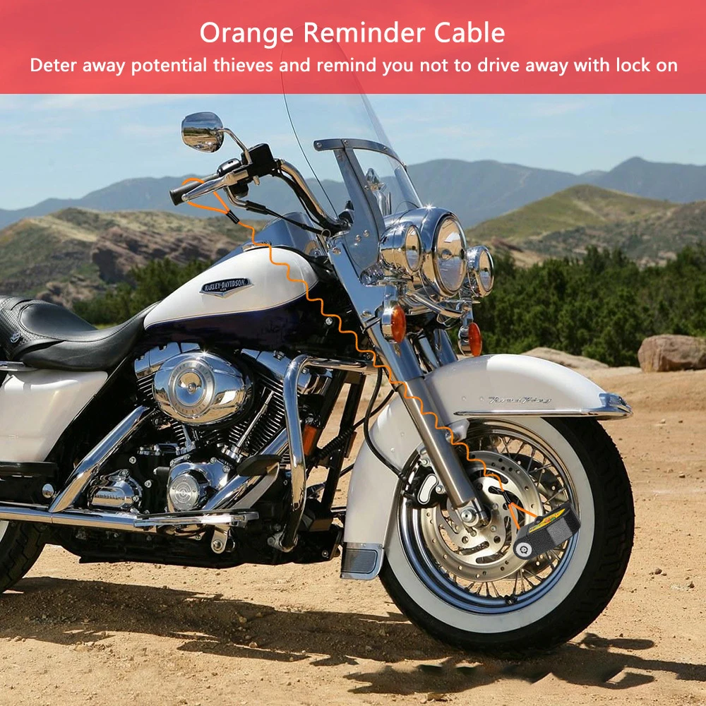 Motorrad- und Fahrrad-Alarmschloss – Immagine 5
