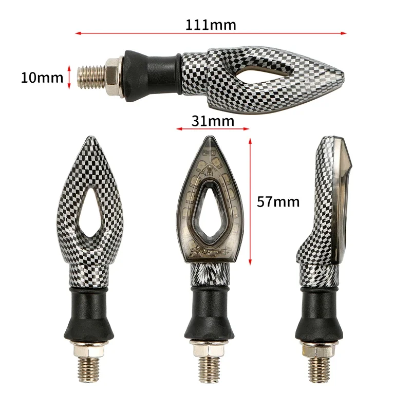 1 paar Motorrad Blinker Anzeige Licht Universal Motorrad Flasher 12 – Bild 4