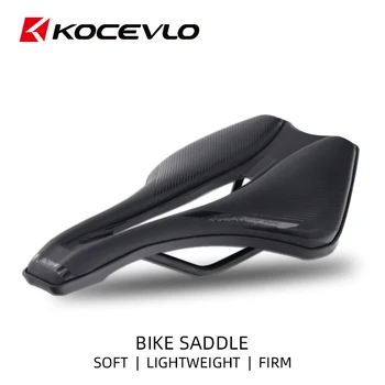 KOCEVLO Fahrradsitz Sattel MTB Rennrad Stahlsättel Mountainbike Rennsattel Pu Atmungsaktives weiches bequemes