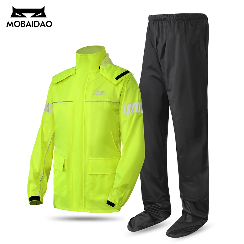 Motorrad-Regenanzug - wasserdichte Jacke und Hose, Set zum Reiten, Camping, Wandern, Angeln
