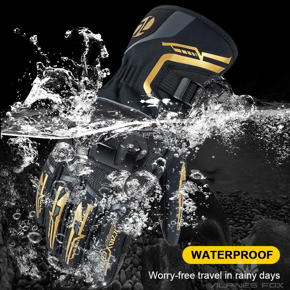 Winter Neue Motorrad Handschuhe Winddicht Wasserdicht Guantes – Bild 6