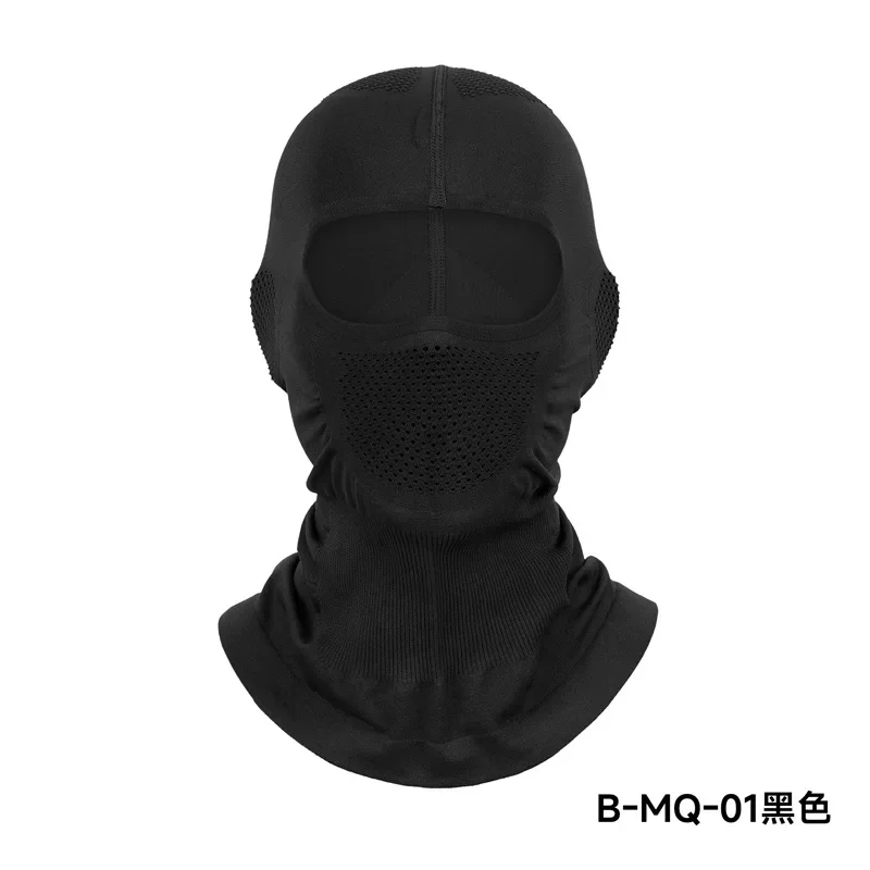 Herren Elastische Atmungsaktive Fahrrad-Vollgesichtsmaske Outdoor Motorrad Ski Sturmhaube Fahrradhelm