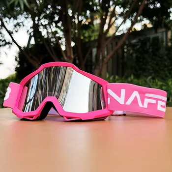 Motocross-Brille - HD-Anti-Kratz-Linse, winddicht/staubdicht für Offroad-Motorräder und ATV-Fahren