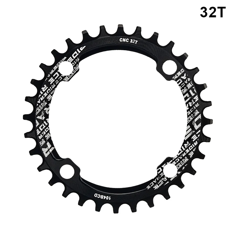 Rider ace Fahrrad Kurbel Kettenblatt 104bcd runde Form schmal breit 32t/34t/36t/38t Mountainbike Kurbel