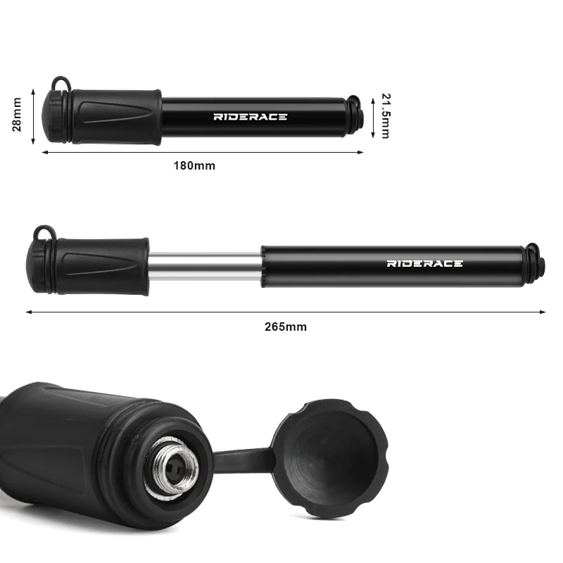 Fahrrad Pumpe Tragbare Mini Radfahren Hand Air Pumpen Hochdruck Ball – Bild 6