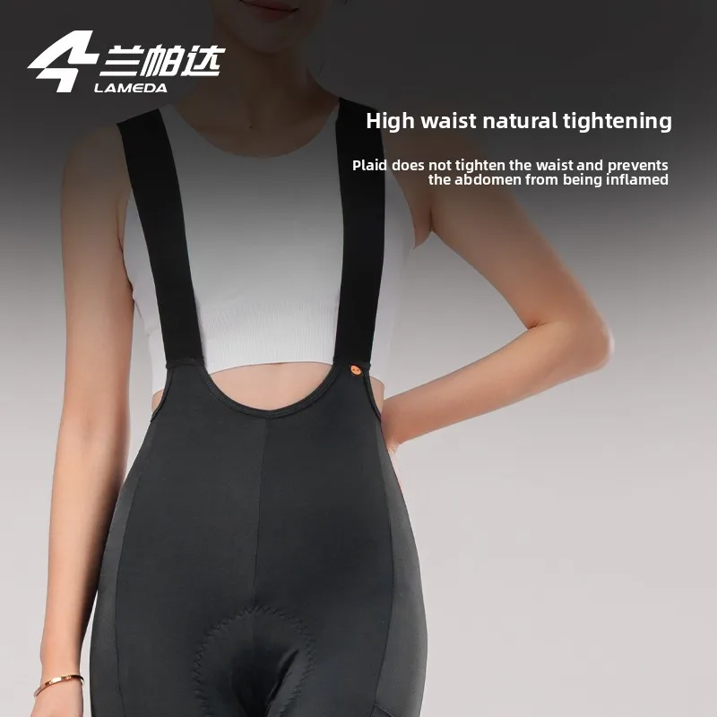 Lameda Damenhose Double Arrow Radfahren Trägerhose Lange Hose Zwei – Image 3