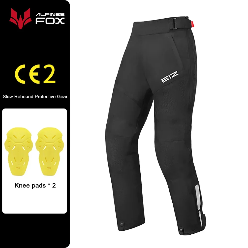 Winter-Motorradhose, Herren-Motorrad-Schnellverschlusshose, integrierte CE-Protektoren, warme, wasserdichte