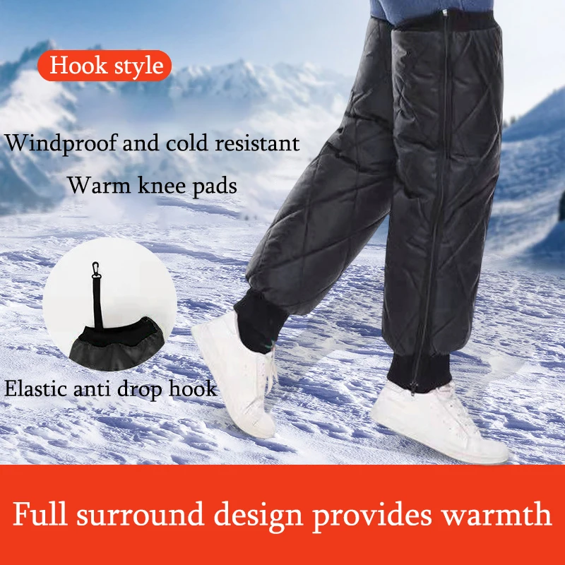 Winter Motorrad Knie Brace Wraps Pads Schutz Beinlinge Fahrrad Motorrad Knie Pad Bein Hülse Winddicht Wärmer