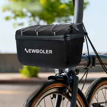 Faltbare Fahrradtaschen, Hartschalen-Gepäckträgertaschen, Rahmentasche für vorne, Lenkertasche, mit Deckel