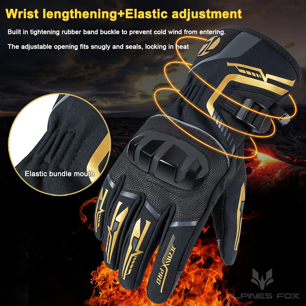 Winter Neue Motorrad Handschuhe Winddicht Wasserdicht Guantes – Bild 5
