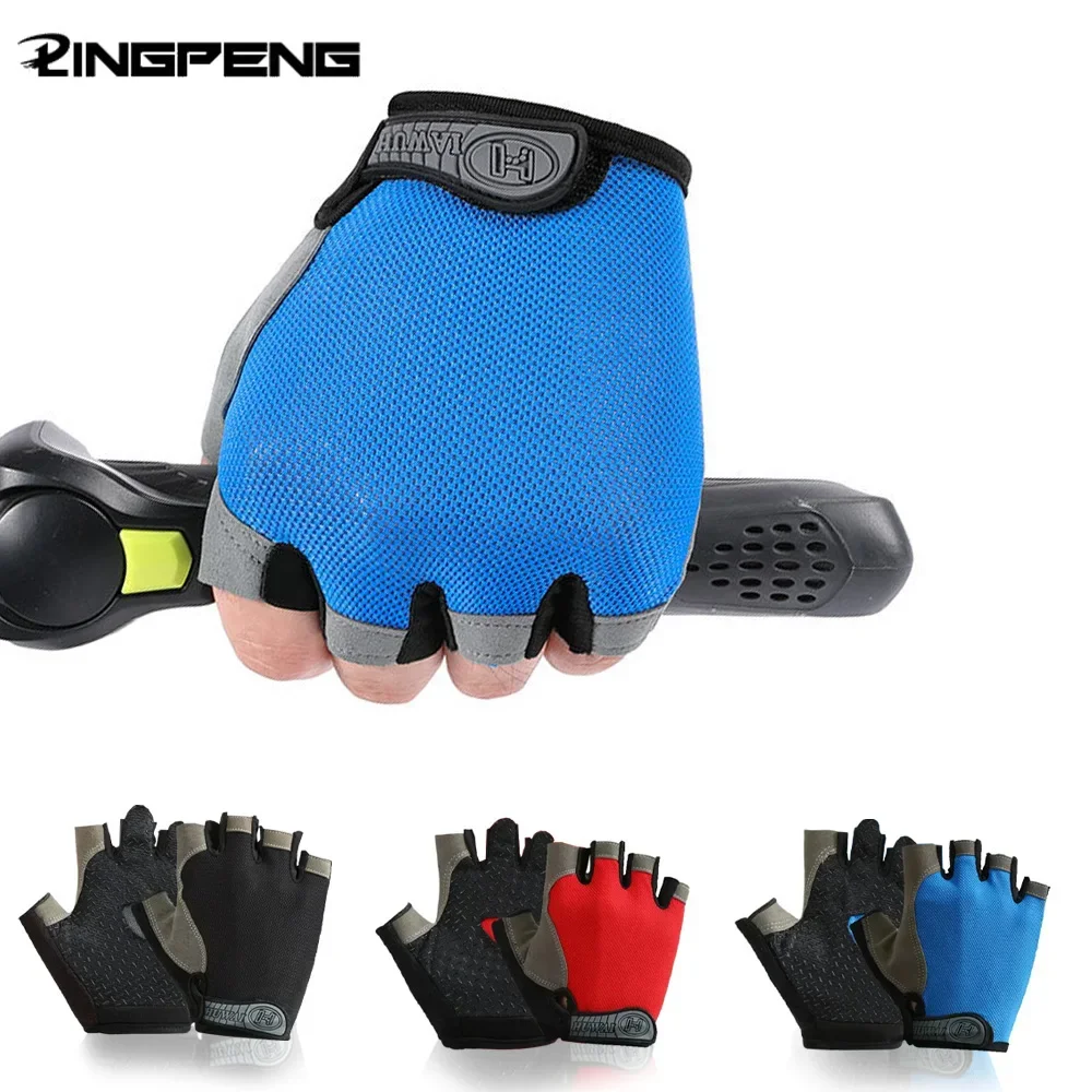 Herren Fahrradhandschuhe Halbfinger-Trainingshandschuhe Damen Handschuhe Atmungsaktiv Rutschfest Fitness Sport