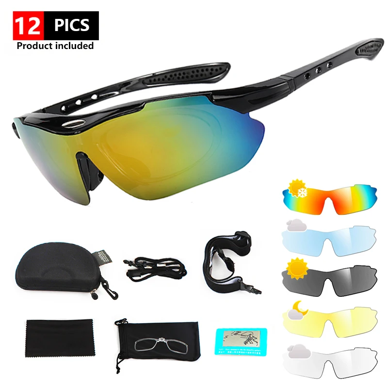 Polarisierte Sport-Fahrradbrille Damen- und Herren-Sonnenbrille Rennrad UV400 Fahrradbrille Mountainbike