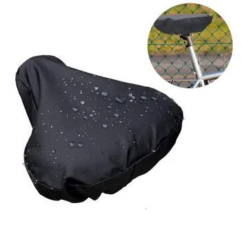 Outdoor Fahrrads attel Regenschutz Fahrrad Sitzkissen PVC wasserdichter Sitz bezug heiß gepresster (2 Stück)