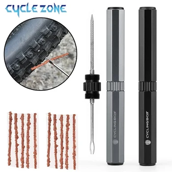 Fahrrad Tubeless Reifen Reparatur Tools Kit Mini MTB Rennrad Reifen Stecker Punktion Flache Fix Patch Bohrer